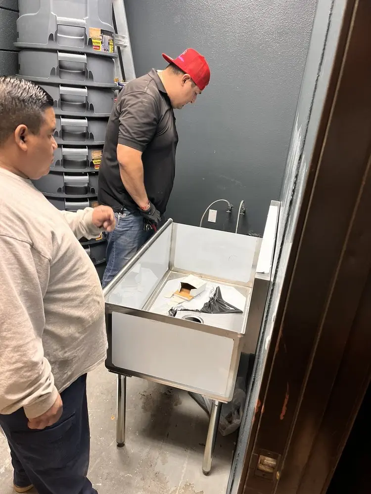 Commercial plumbing and sink installation in Cocoa West